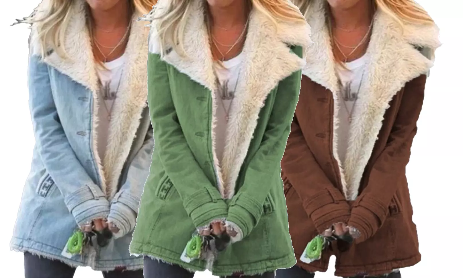 Manteau court pour femme doublé - Primary Image