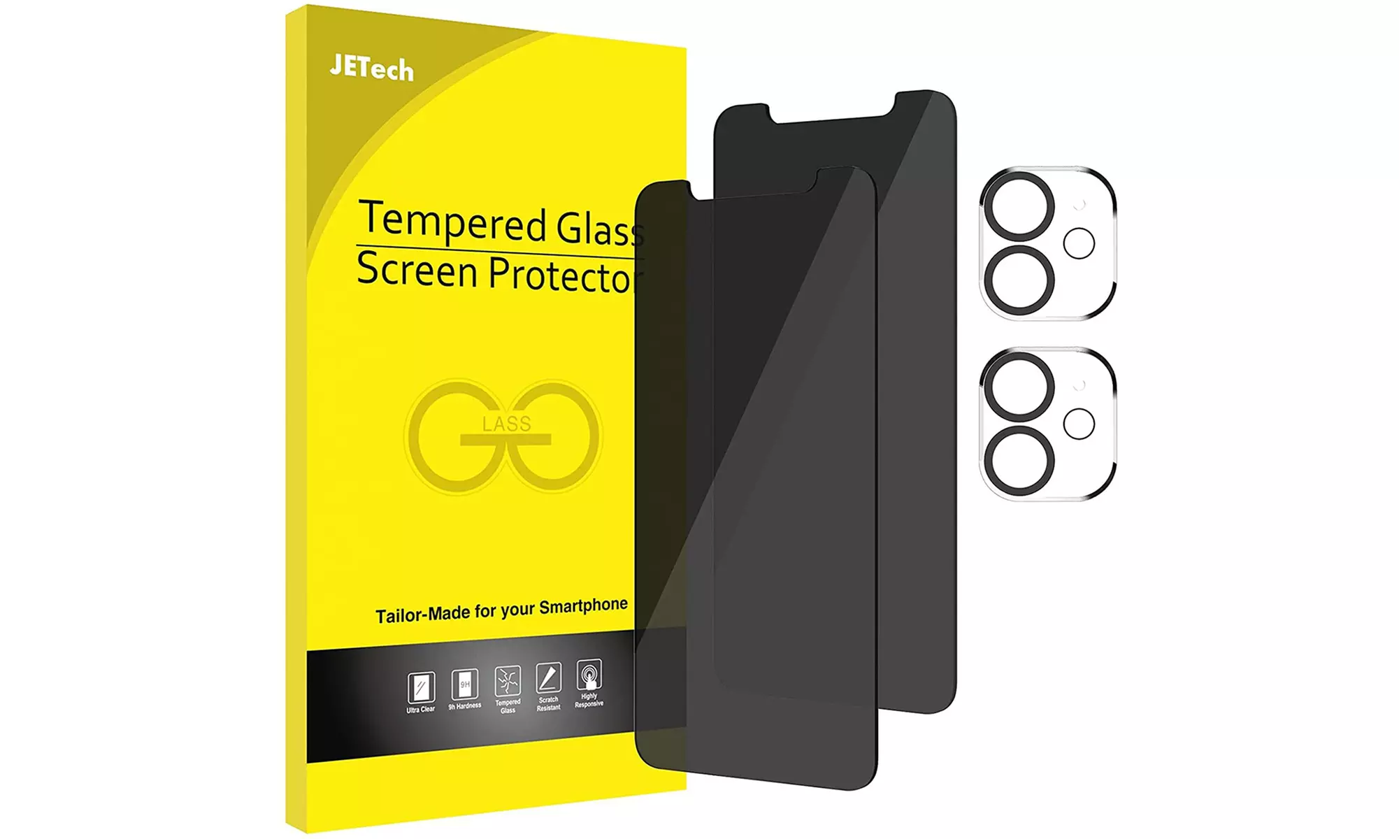 Privacy Screen Protector for iPhone 11/11 Pro/11 Pro Max with Lens Protector