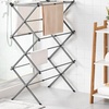 Image 8: Three-Tier Extendable Clothes Airer