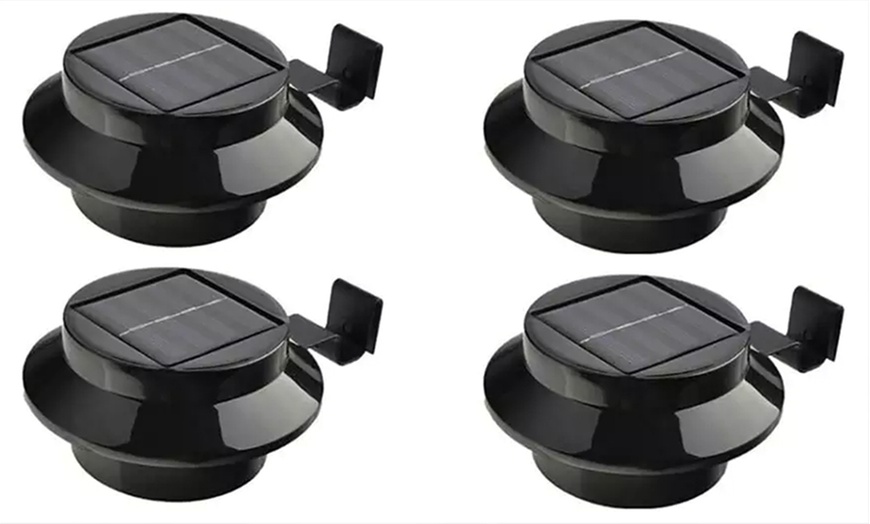 Image 12: Two, Four or Eight Solar Fence Gutter Lights