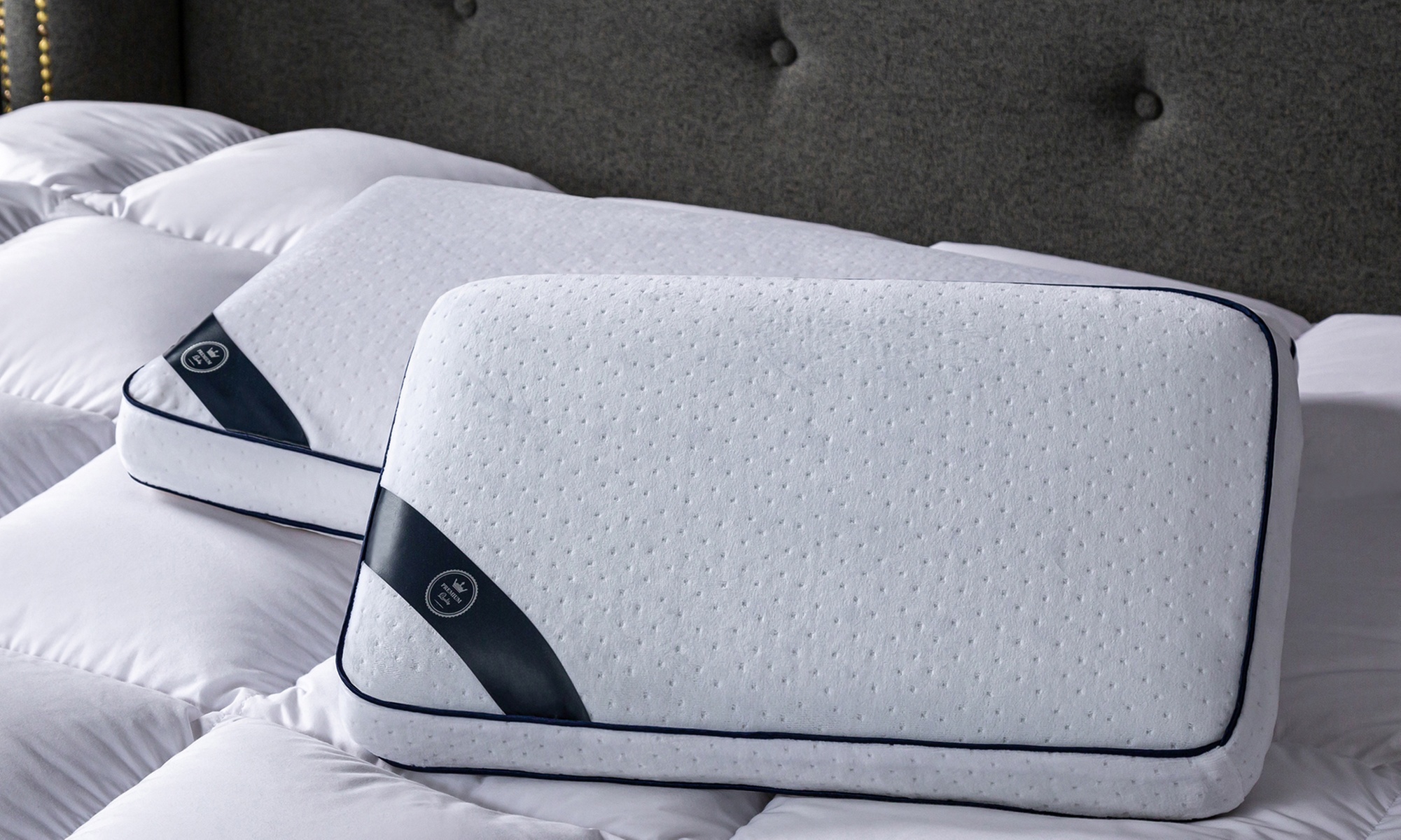 Oreiller Douceur à mémoire de forme pour un confort optimal, Sampur