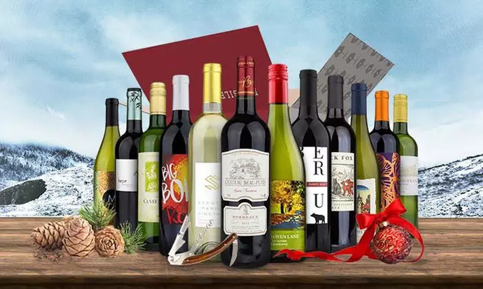 6 or 12 Bottles of Red, White, or Mixed Wine with a Waiter's Corkscrew from Wine Insiders (Up to 80% Off)   - Primary Image