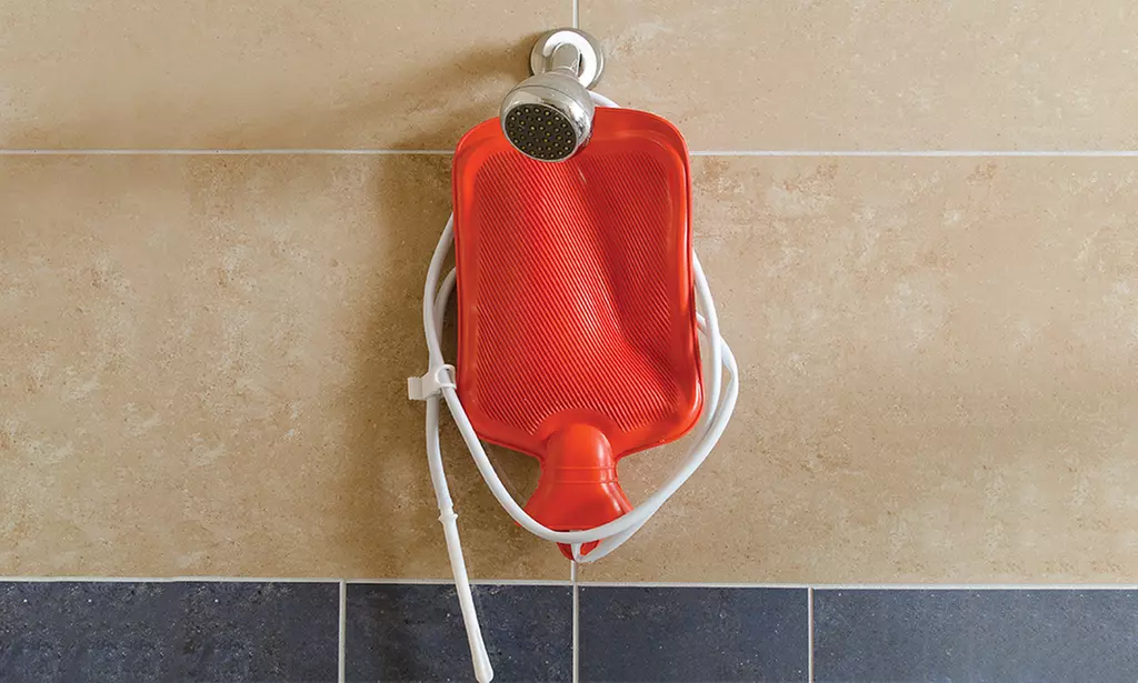 Combination Enema and Douche System with Water Bottle - Second Medium