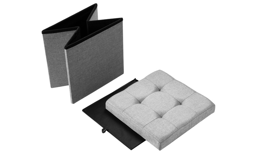 Image 19: Foldable Ottoman Storage Box