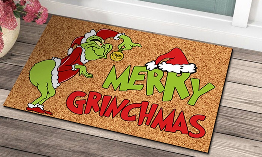 Image 3: The Grinch Inspired Christmas Doormats