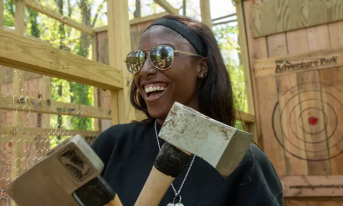 One-Lane 60-Minute Axe-Throwing Session for Up to Five or Ten at The Adventure Park at Storrs (Up to 36% Off) - Second Medium