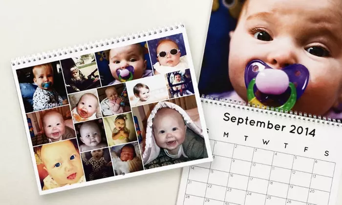 One or Three Personalized 12-Month Calendars from Collage.com (Up to 76% Off) - Primary Image