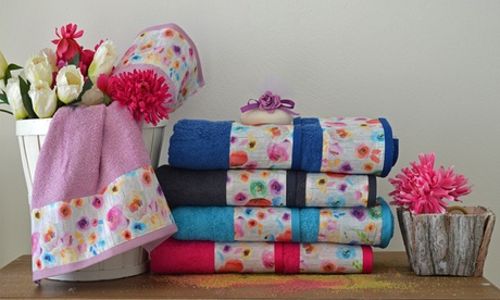 1 o 2 set di 2 asciugamani in spugna Cieffepi Home Collections, 100% cotone idrofilo, disponibili in 5 colori