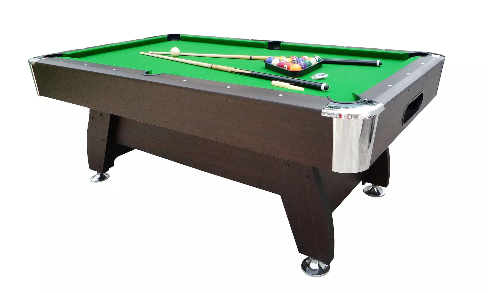 Billard américain avec retour de boules automatique et accessoires JT2D, livraison gratuite - Primary Image