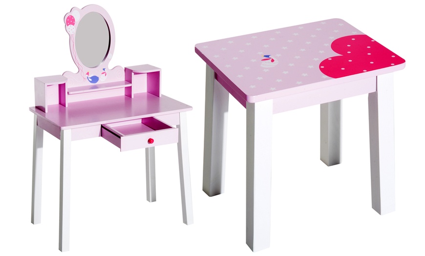 Image 5: Kids Pretend Play Vanity Table