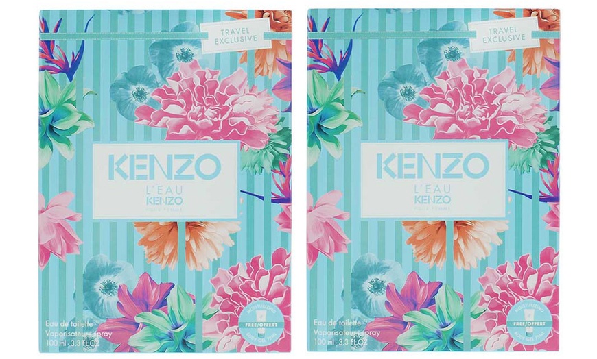 Image 5: One or Two Packs of Kenzo Flower or L'Eau Por Femme Gift Set