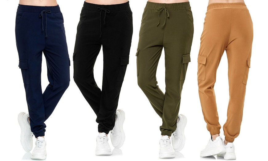 Image 1: Women's Plain Combat Pants