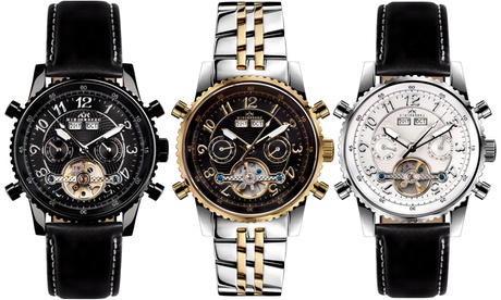 Orologio da uomo automatico con vetro in zaffiro Air Professional Hindenberg disponibile in 5 colori