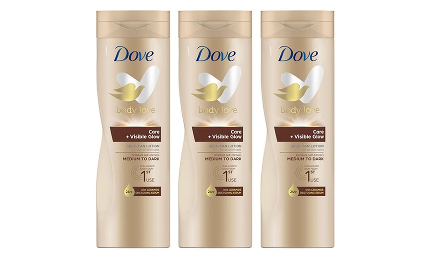 Image 2: Three- or Six-Pack of Dove Body lotions 400ml