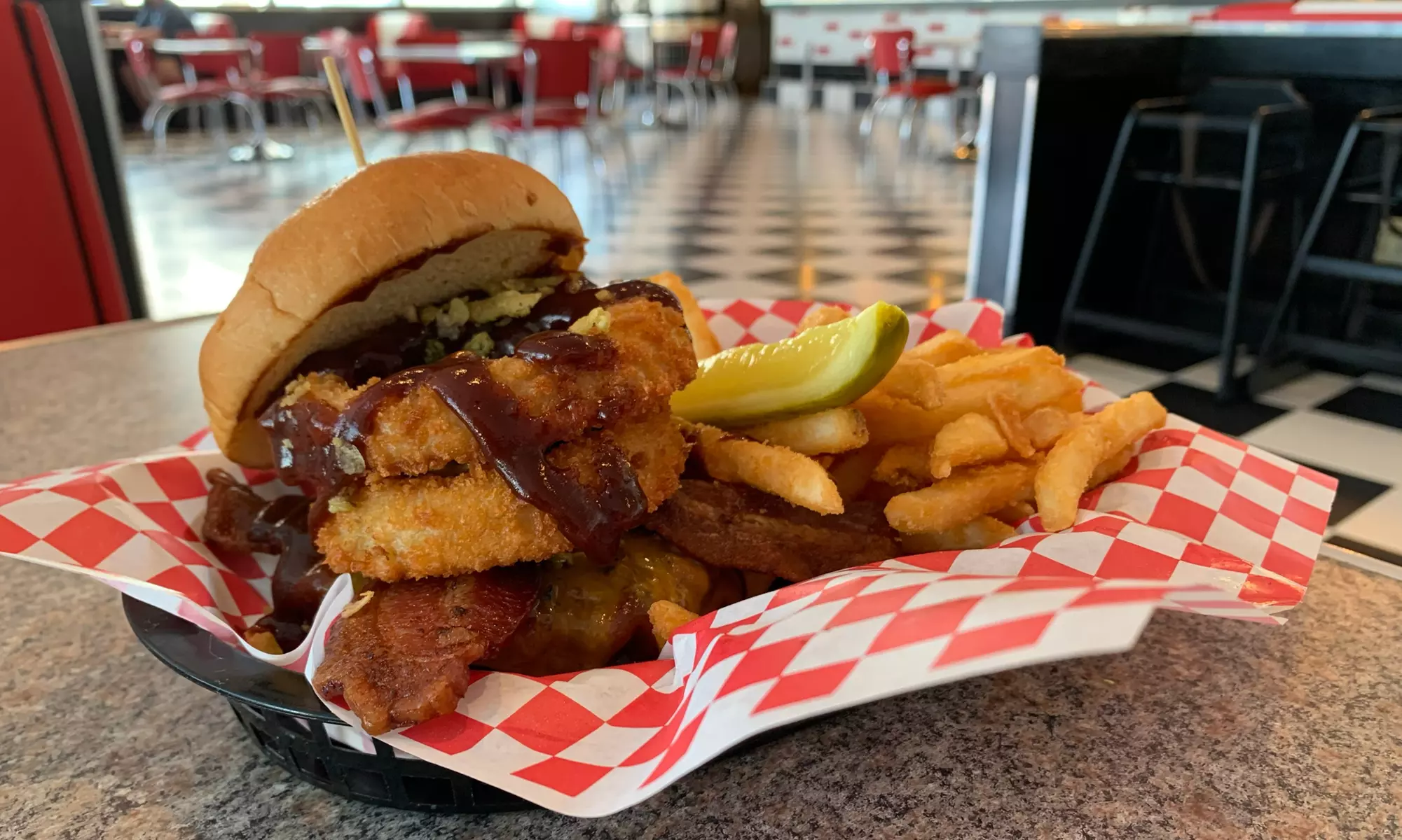 2, 3, or 4 Entrees and Fountain Drinks for  Dine-In at Mustang Sally's Diner (Up to 33% Off) - Primary Image
