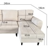 Image 31: DS Living Sienna 3 Seater Corner Sofa Bed with Storage