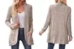 Women's Ribbed Long Sleeve Cardigan - Second Medium
