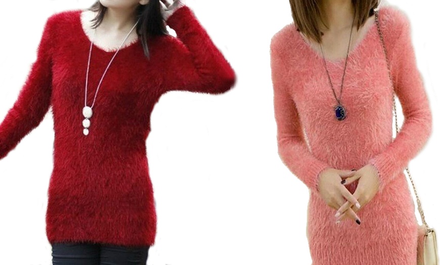 Image 11: Women's Fluffy Jumper