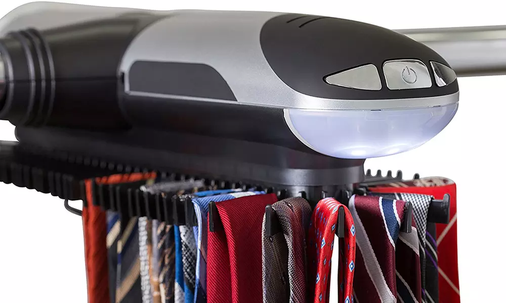 ClosetMate Motorized Tie Rack with Bonus Tie Case - Primary Image
