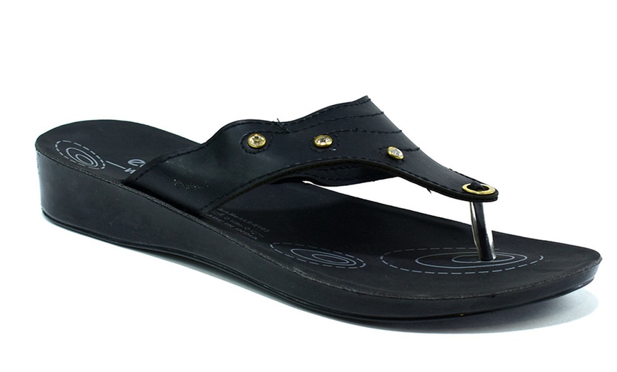 Image 2: Women's Summer Toe Post Sandals