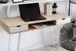Bureau Gavle chêne sonoma et mat blanc - Second Medium