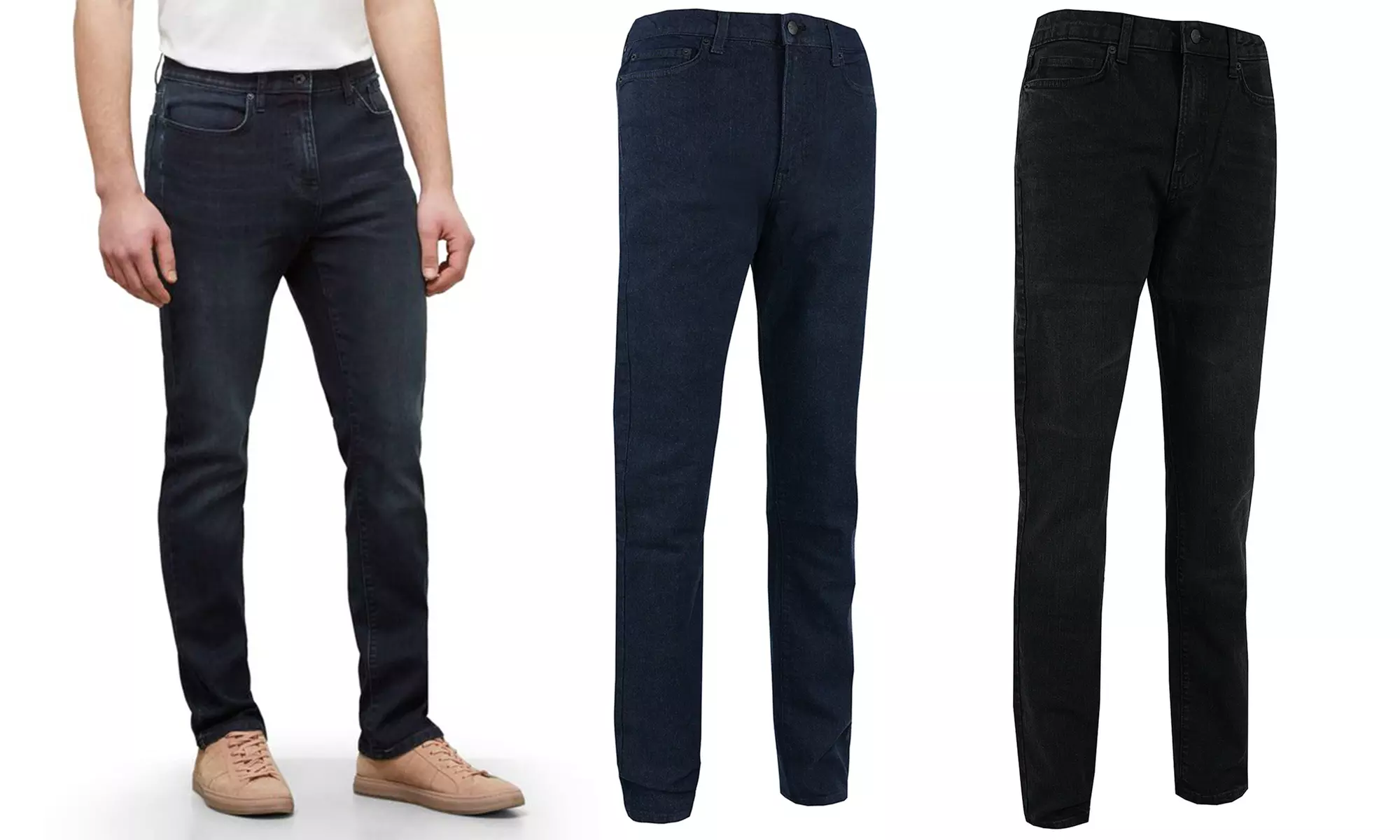 Kenneth Cole New York Men's Slim Denim Jeans (Sizes 30-38) - Primary Image