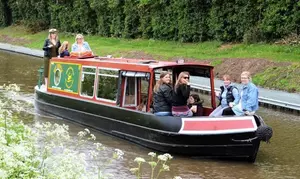Set Sail & Explore Britain's Canals With A Fun One-Day Canal Boat Adventure For Up To 12 People at 45% Off 
