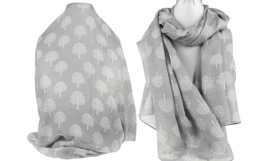 Image 5: Maria Mulberry Tree Print Scarf