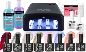 Mylee 36W UV Nail Gel Lamp with Gel Nail Essentials Kit