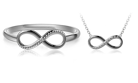 Parure Infinity collana o anello