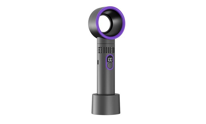 Image 9: Portable Bladeless Fan with LED Display