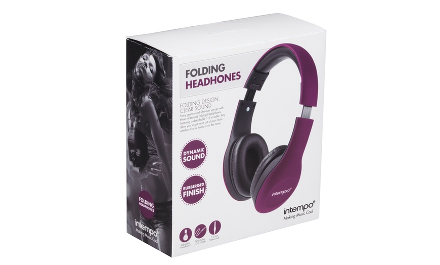 Image 4: Intempo Foldable Headphones