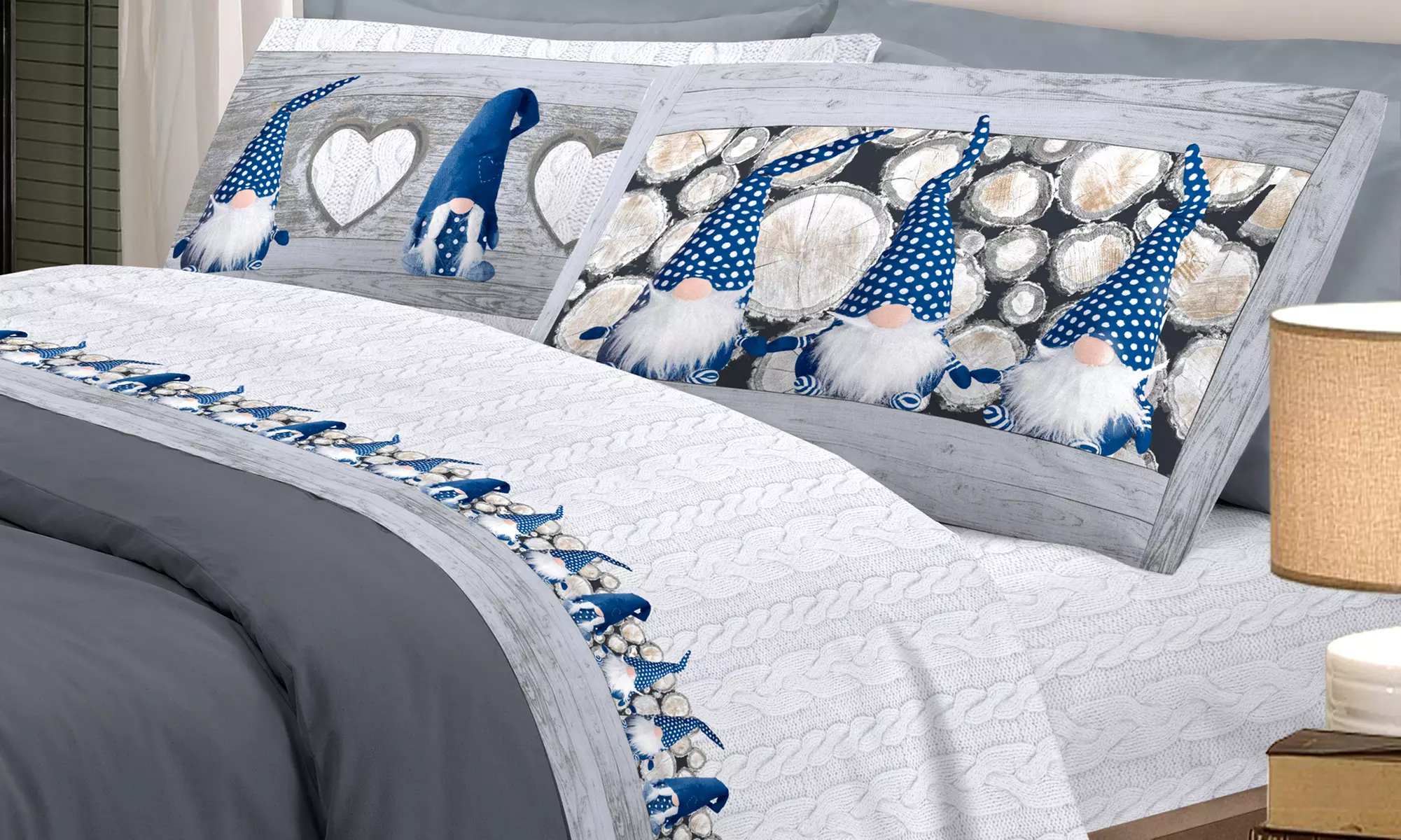 Completi Lenzuola Flanella Fantasie Invernali, Natalizie