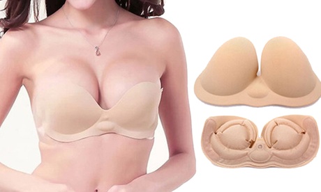 Soutien-gorge 2 bonnets en plus et dos transparent