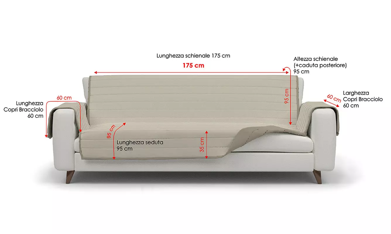 Wasserabweisender Sofabezug in verschiedenen Größen und Farben