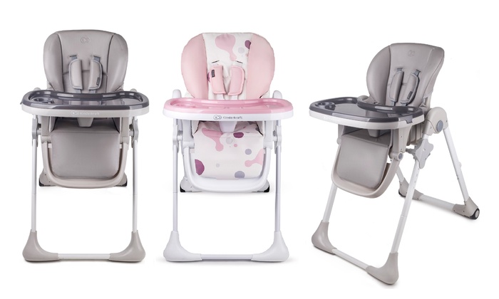 Kinderkraft Yummy Chaise Haute Pour Bebe Rose