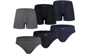 Set da 3, 6 o 12 slip o boxer da uomo Nottingham