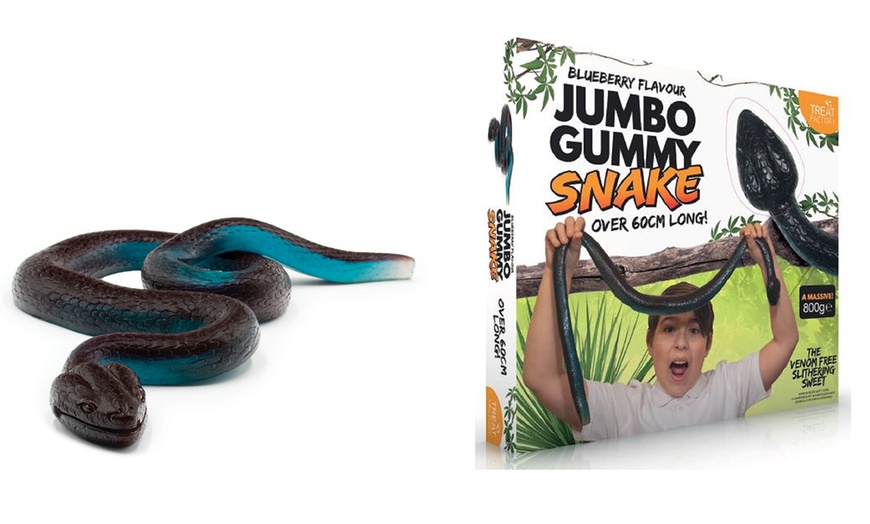 Image 1: Treat Factory Giant Gummy Snake