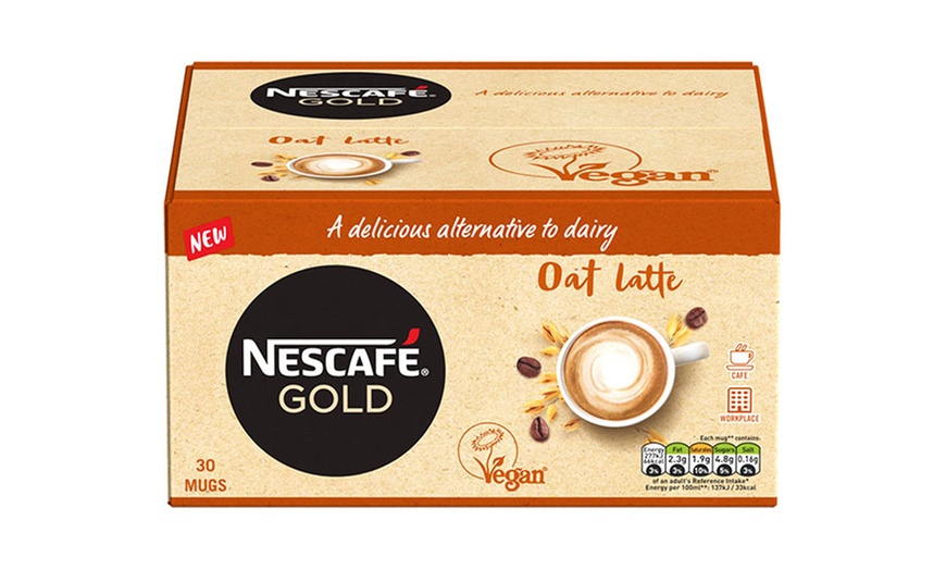 Image 4: Nescafe Gold Dairy-Free Vegan Instant Coffee Oat Latte 30 Sachets