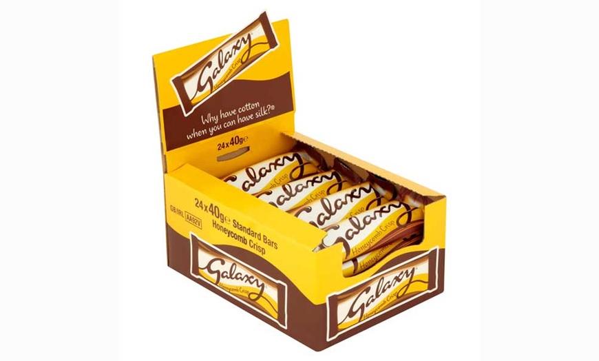 Image 2: 24 Galaxy Honeycomb Crisp Bars