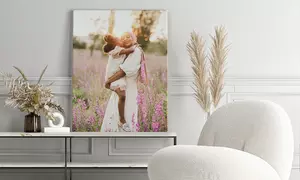 Personalised Canvas or Collage from Grange Print - 8x8, 10x10, 12x12, 12x16, & More Size Options (Up to 94% Off)