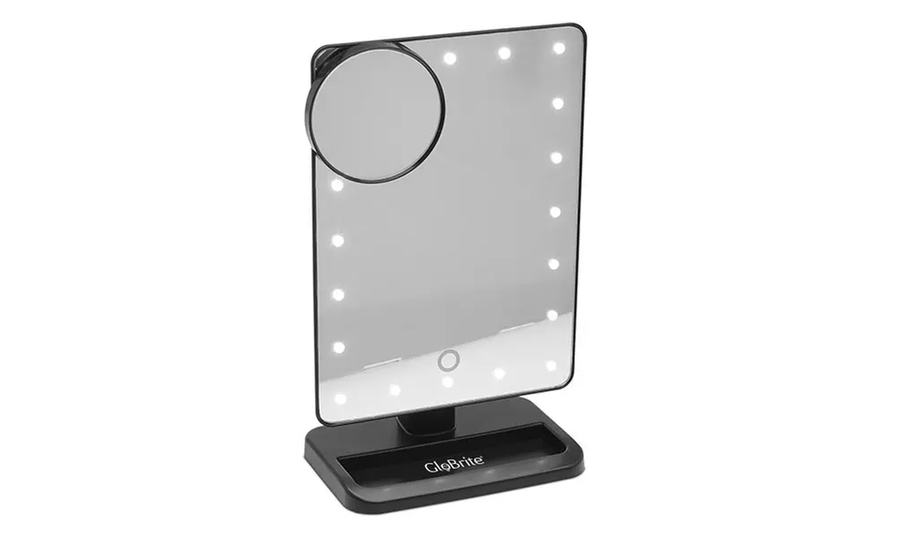 Miroir GloBrite grossissant jusqu’à 10 fois avec LED intégrés - Second Medium