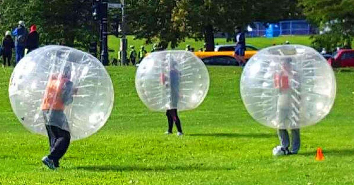 Bounce, Roll & Score: Bubble Soccer Game Experience For One Or Two Bounce, Roll & Score: Bubble Soccer Game Experience For One Or Two