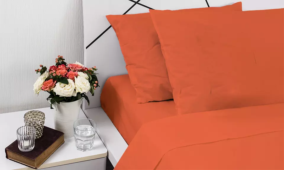 Completo Lenzuola Puro Cotone Alta qualità Made in Italy angolo 30 cm