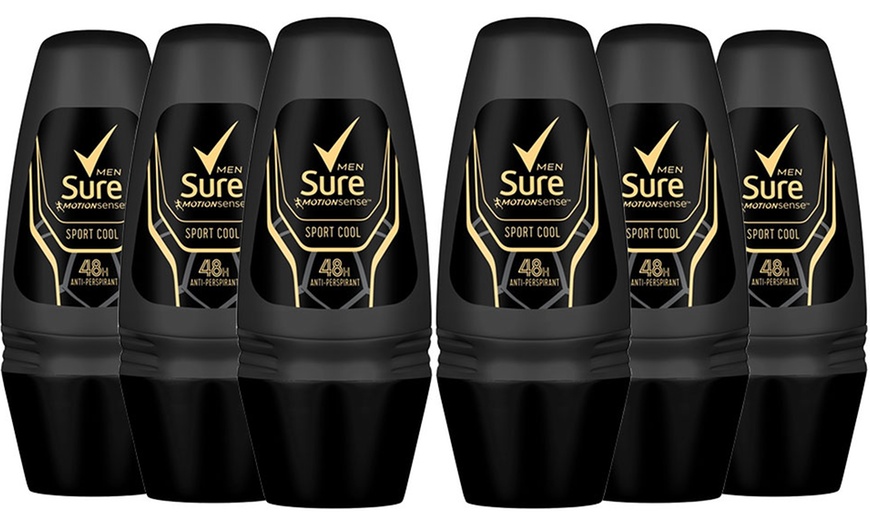 Image 5: Six-Pack of Sure Men's Roll-On Antiperspirant Deodorants 50ml