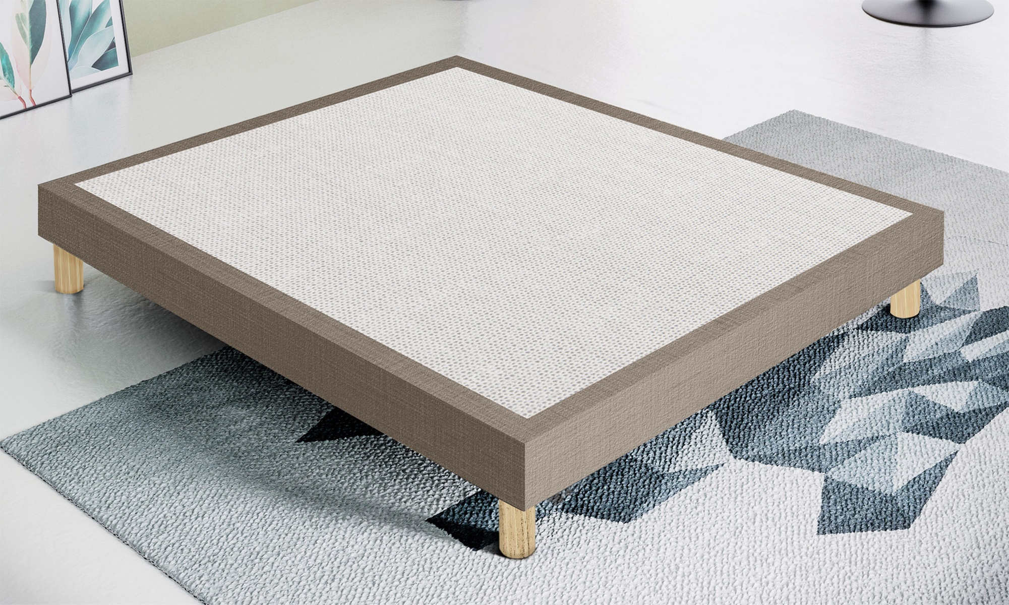 Sommier avec revêtement