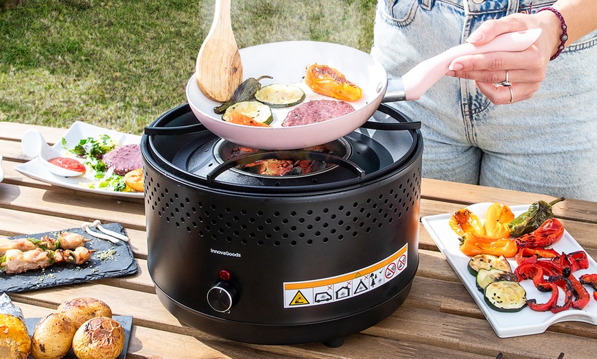 Image 4: Barbecue portable au charbon de bois sans fumée CleanQ InnovaGoods