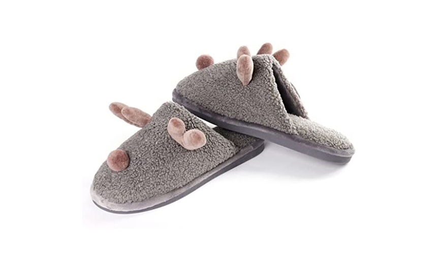 Image 4: Pantofole invernali da donna in peluche