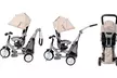 Tricycle poussette évolutif 2 en 1 Buggy avec cadre en acier, livraison offerte - Second Medium
