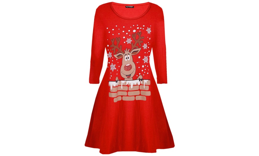 Image 7: Be Jealous Christmas Swing Dress